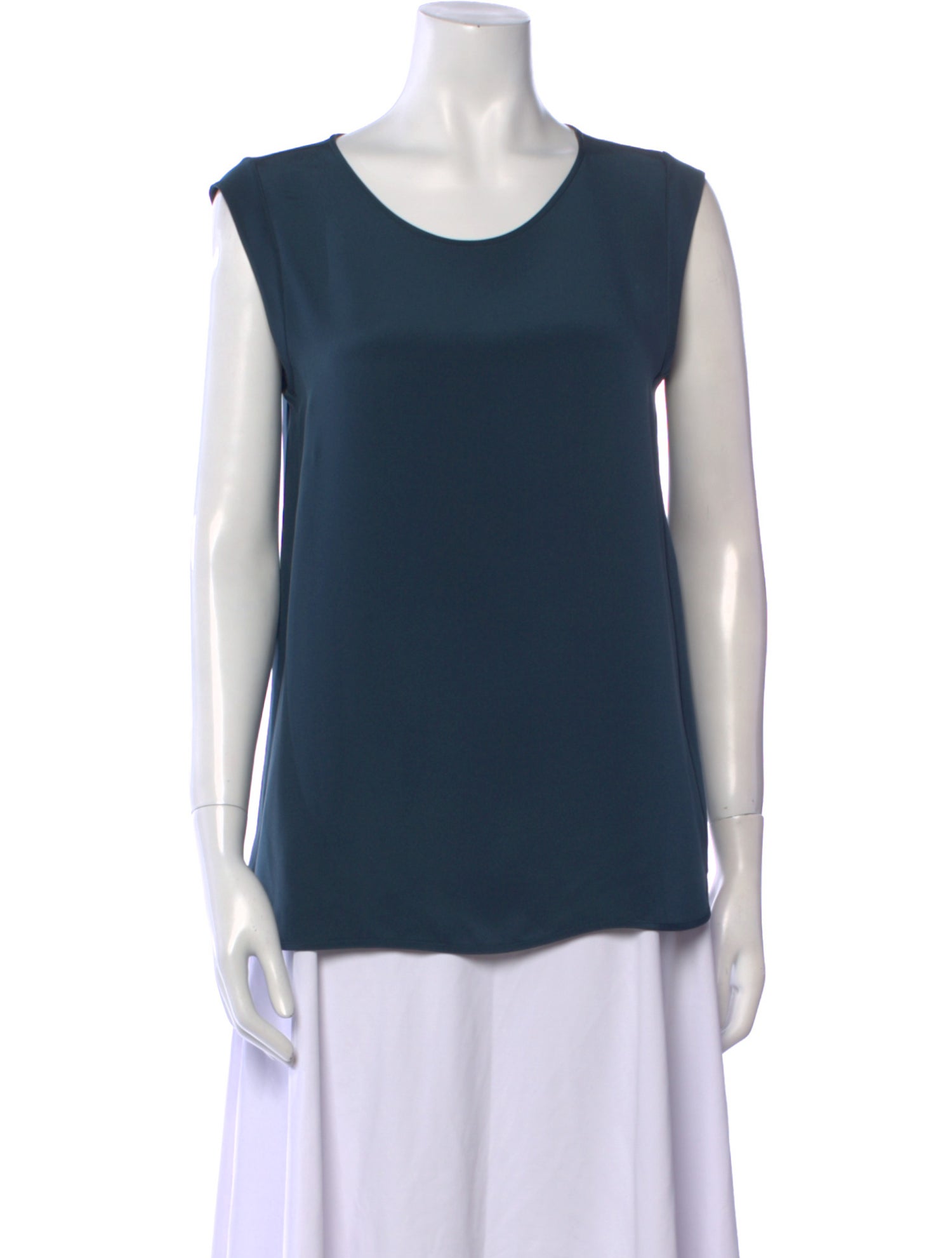 Loro Piana Silk Scoop Neck Top
