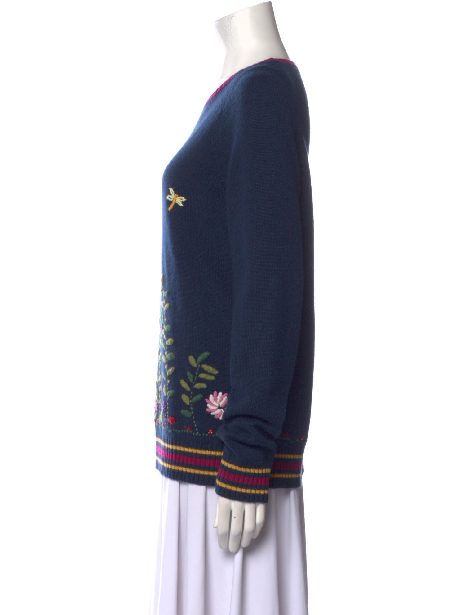 Loro Piana Baby Cashmere Printed Sweater