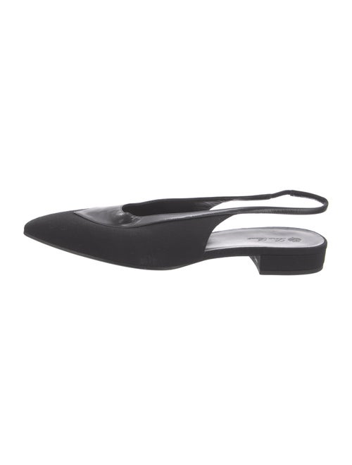Loro Piana Rebecca Canvas Slingback Flats