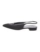 Loro Piana Rebecca Canvas Slingback Flats