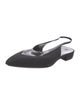Loro Piana Rebecca Canvas Slingback Flats
