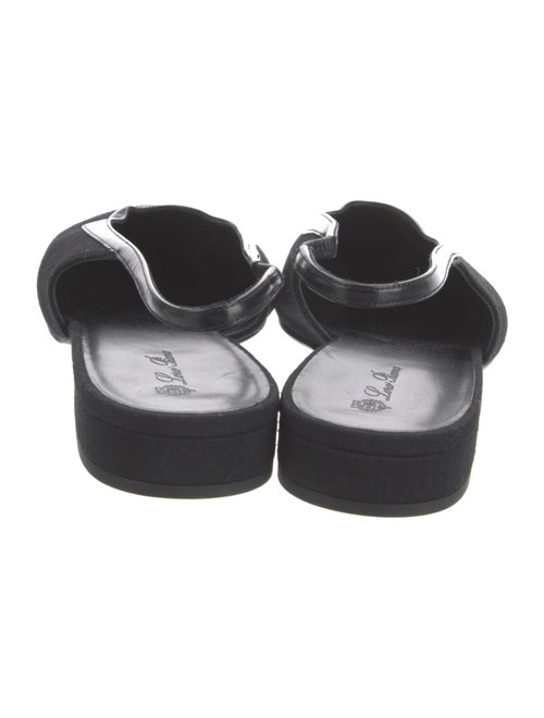 Loro Piana Rebecca Canvas Slingback Flats