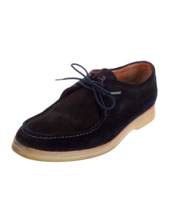 Loro Piana Sail And Walk Suede Oxfords