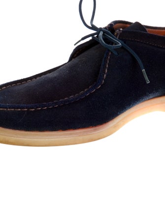 Loro Piana Sail And Walk Suede Oxfords