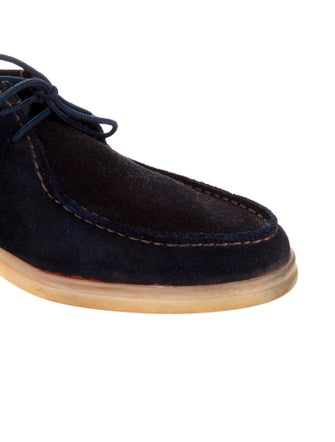 Loro Piana Sail And Walk Suede Oxfords