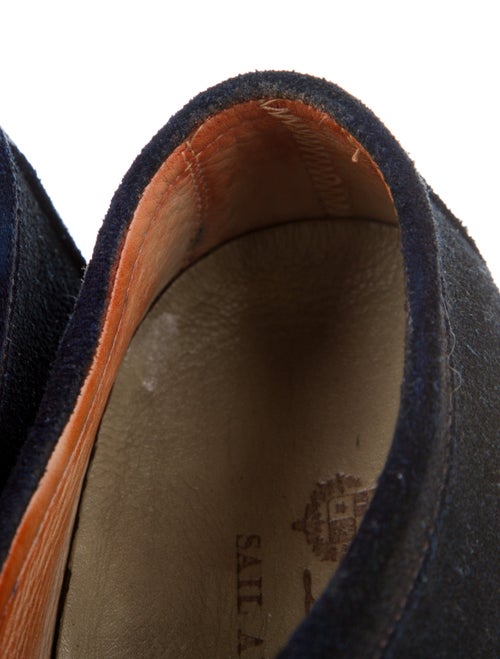 Loro Piana Sail And Walk Suede Oxfords