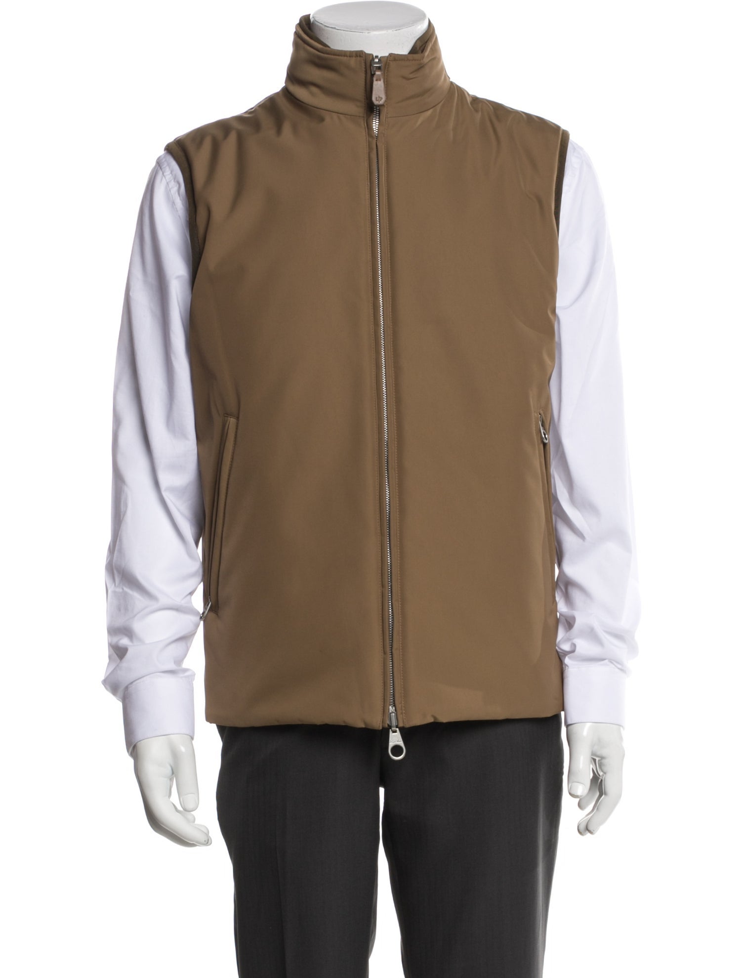 Loro Piana Tauri Green Storm System Reversible Vest