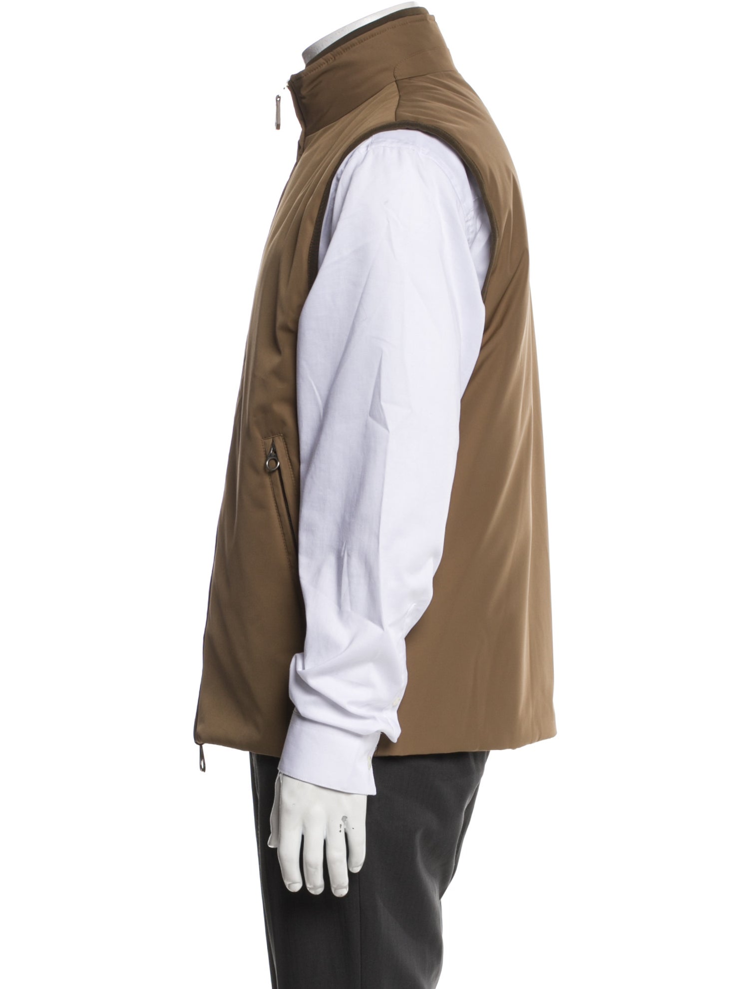 Loro Piana Tauri Green Storm System Reversible Vest