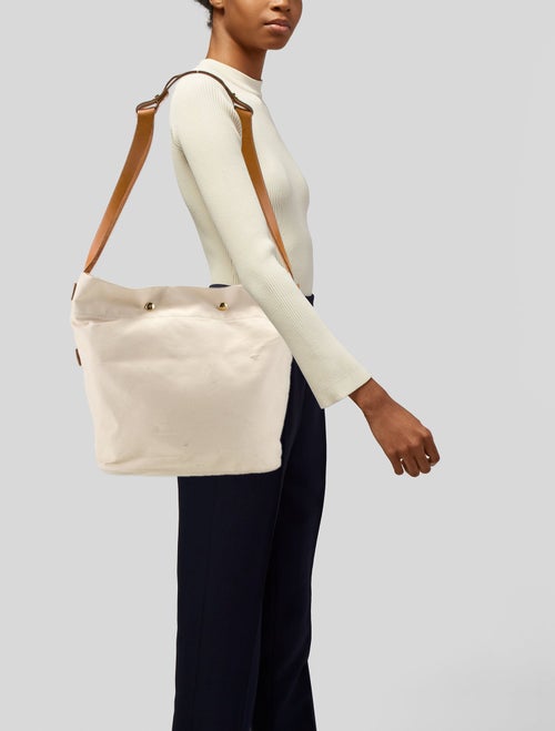 Loro Piana Canvas Bucket Bag