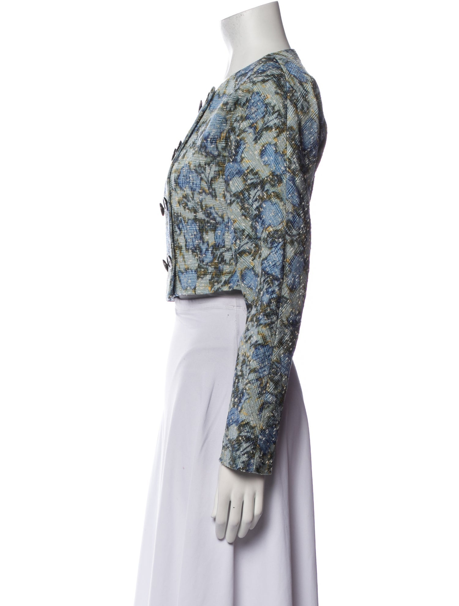 Loro Piana Maggie Floral Print Evening Jacket w/ Tags