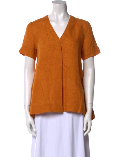 Loro Piana Linen V-Neck Blouse