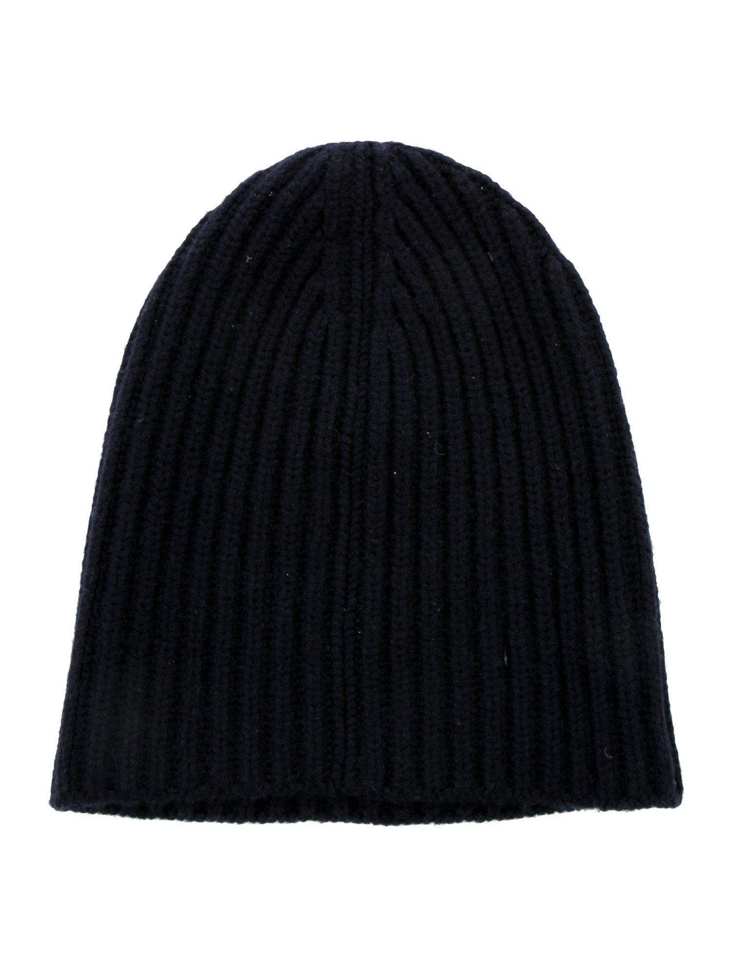 Loro Piana Knitted Cashmere Beanie w/ Pleated Accents Throughout