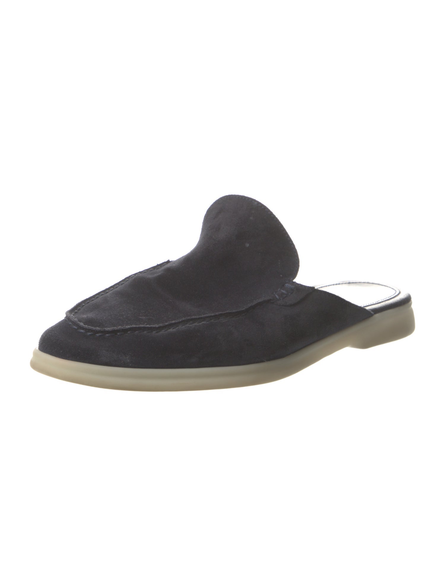 Loro Piana Babouche Walk Suede Slippers