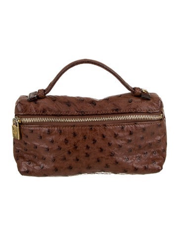 Loro Piana Mini Bags Ostrich Extra Pocket Vintage