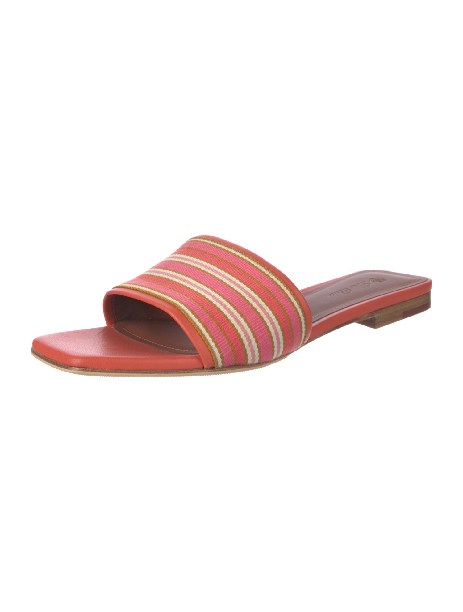 Loro Piana Leather Printed Slides