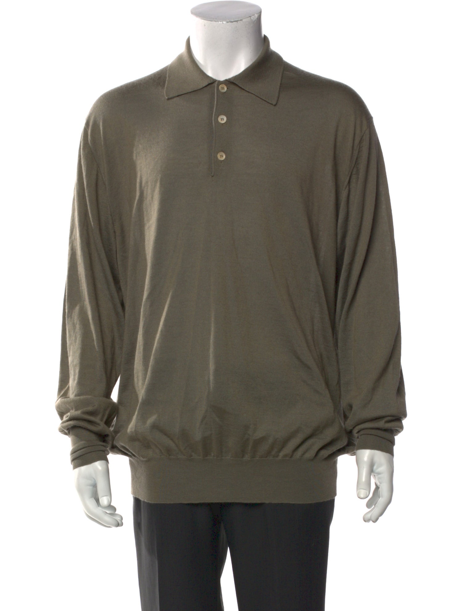 Loro Piana Cashmere Collar Polo Sweater