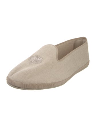 Loro Piana Cashmere Embroidered Accent Loafers