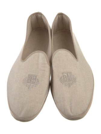 Loro Piana Cashmere Embroidered Accent Loafers