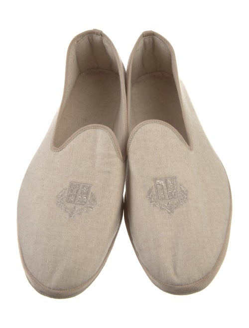 Loro Piana Cashmere Embroidered Accent Loafers