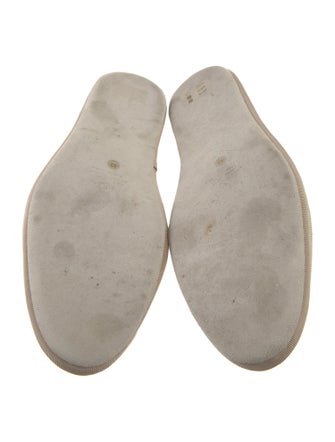 Loro Piana Cashmere Embroidered Accent Loafers