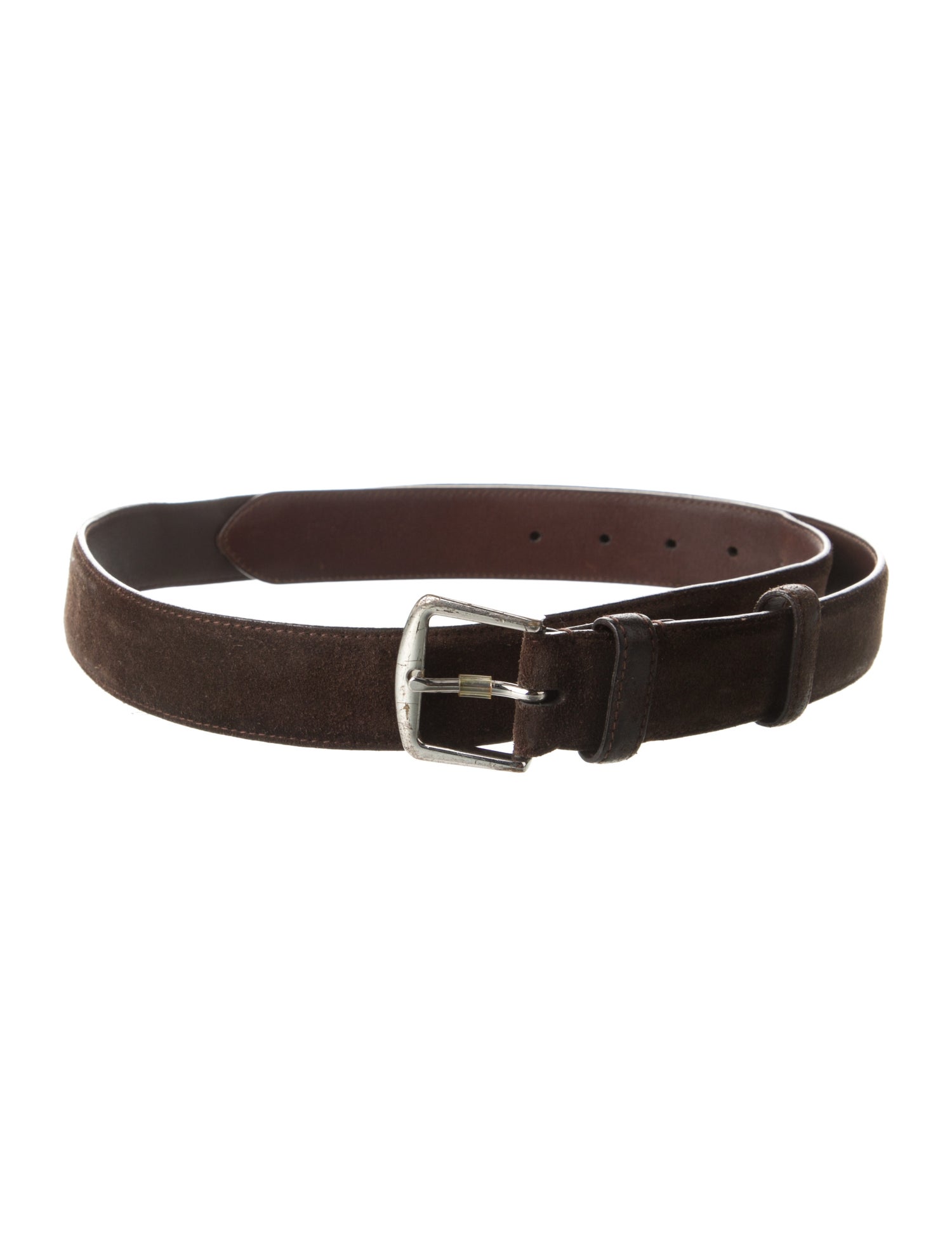 Loro Piana Suede Embroidered Accent Belt
