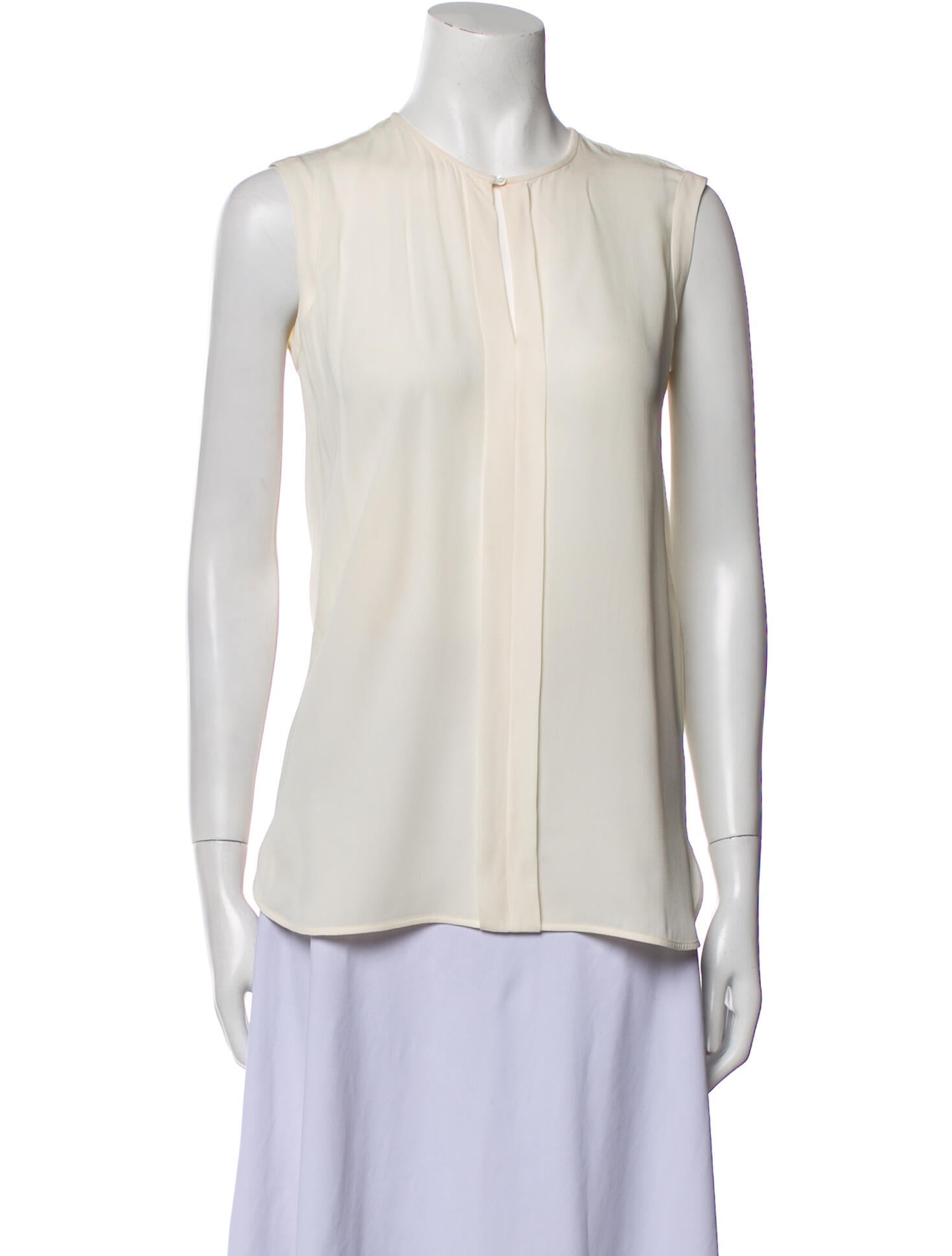 Loro Piana Silk Crew Neck Blouse