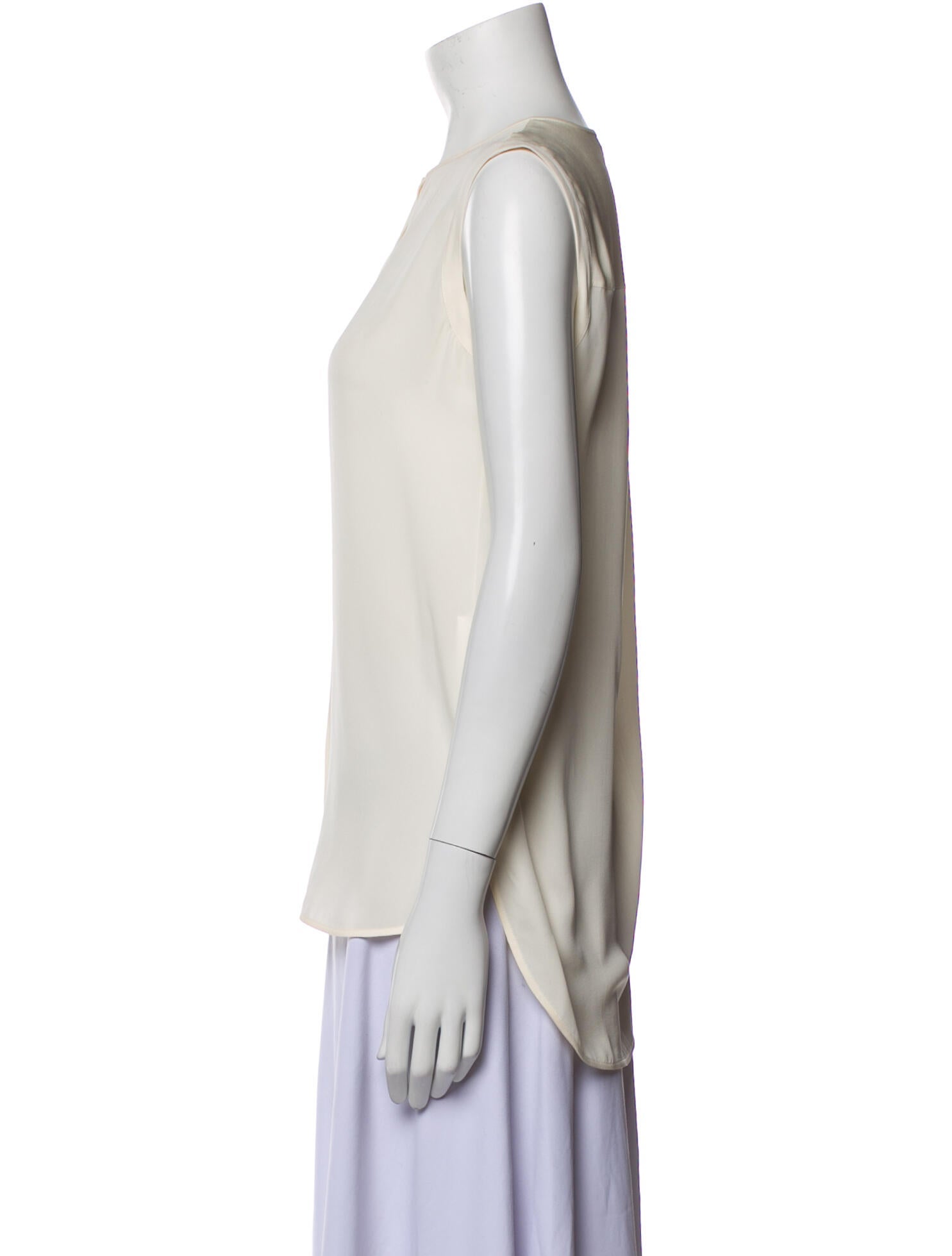 Loro Piana Silk Crew Neck Blouse