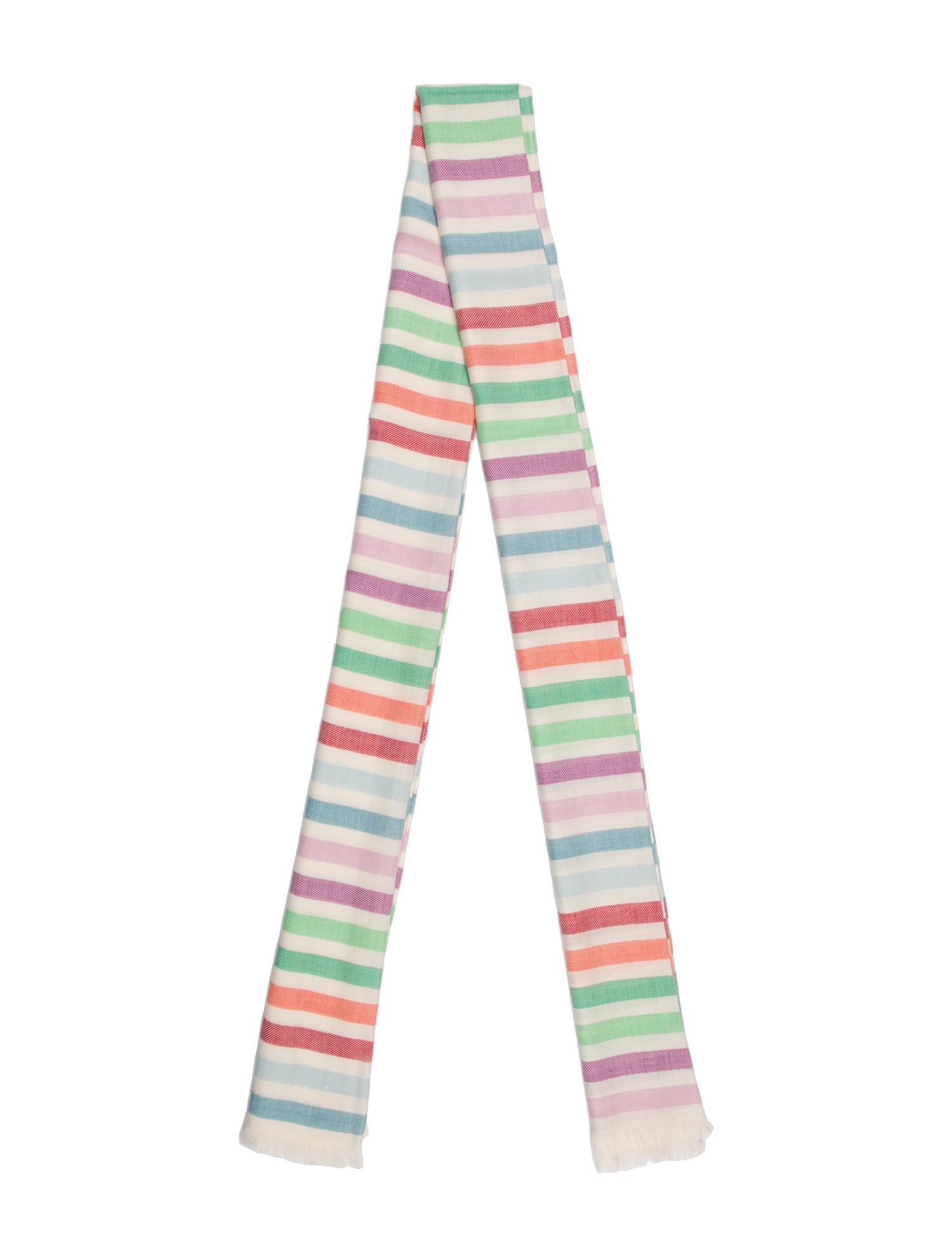 Loro Piana Cashmere Striped Infinity Scarf
