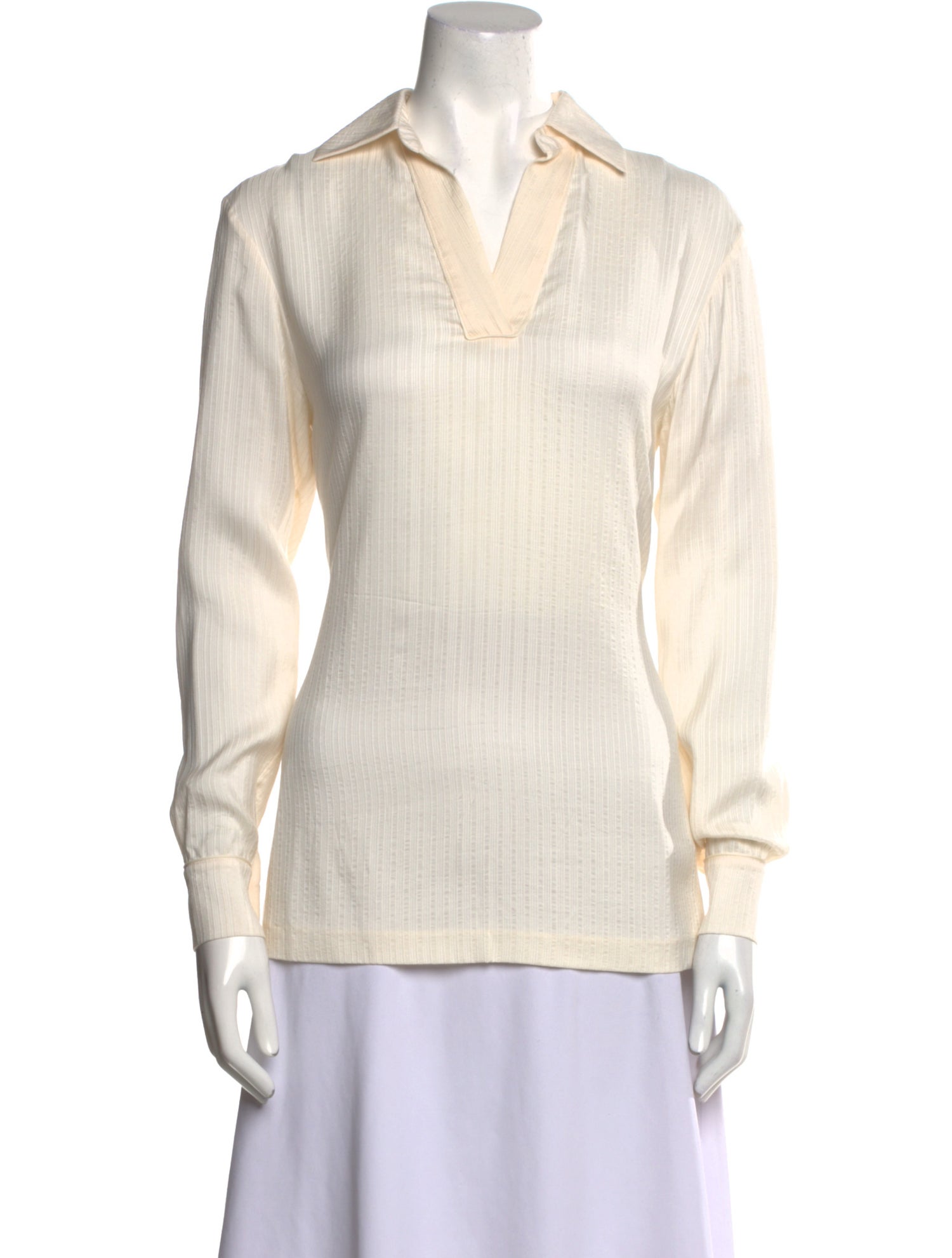 Loro Piana Silk V-Neck Polo