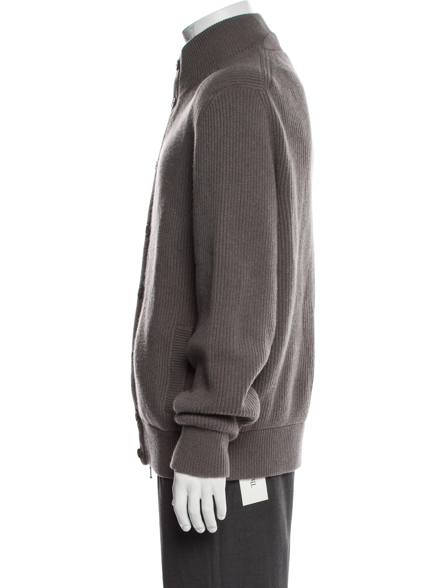 Loro Piana Baby Cashmere Mock Neck Cardigan