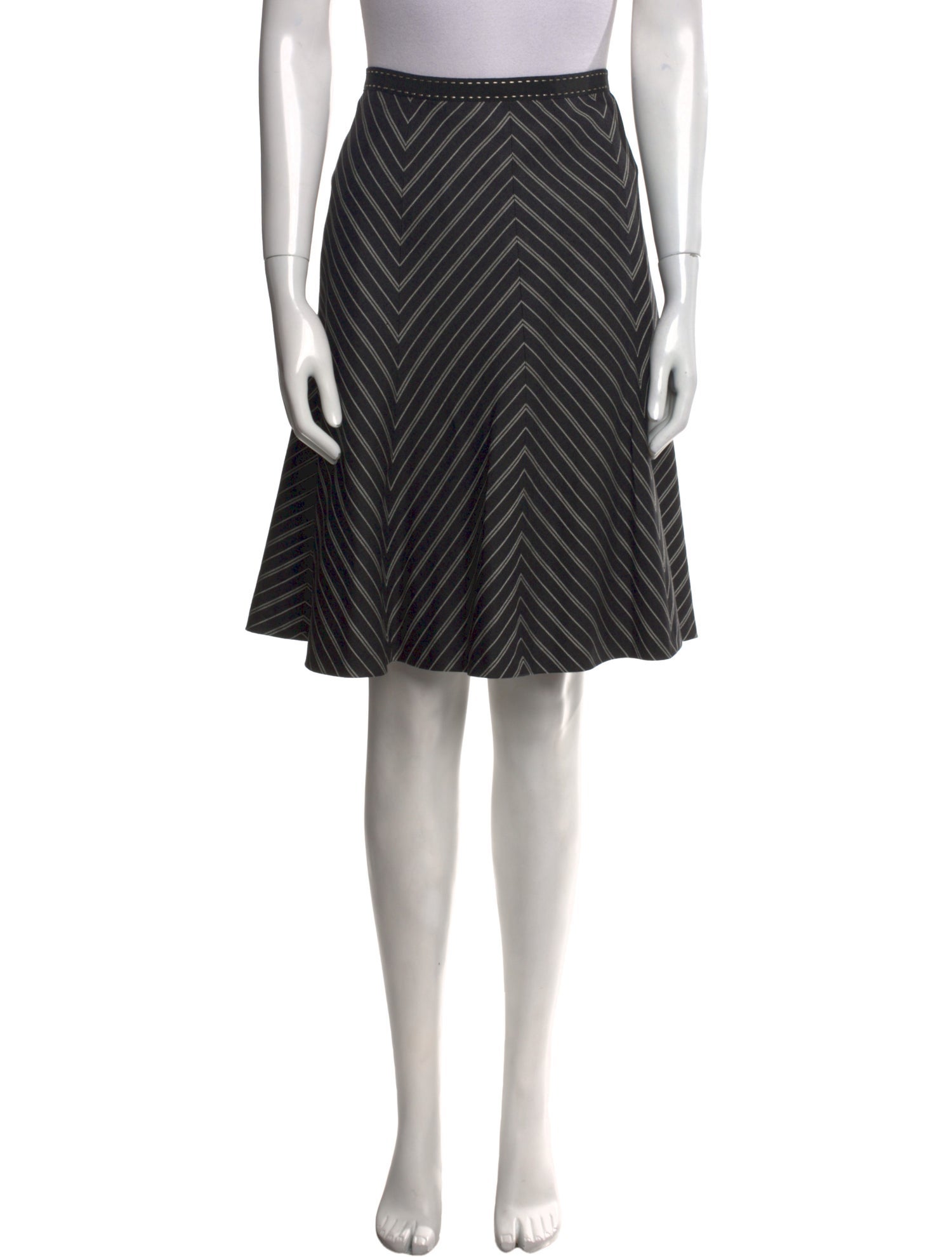 Loro Piana Silk Knee-Length Skirt