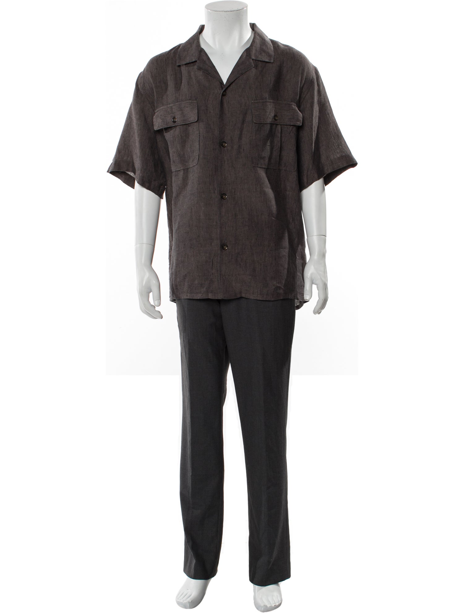 Loro Piana Linen Short Sleeve Shirt