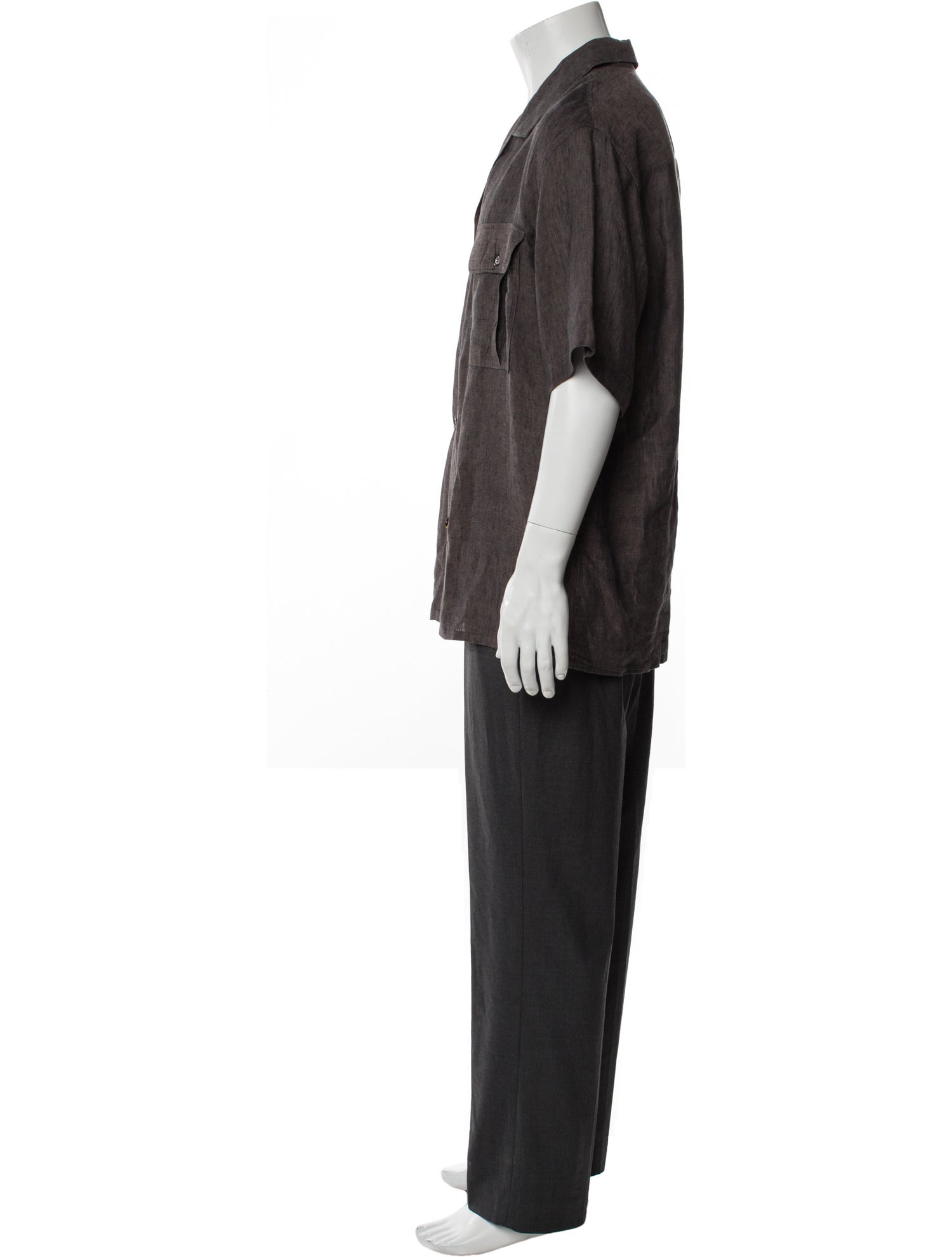 Loro Piana Linen Short Sleeve Shirt