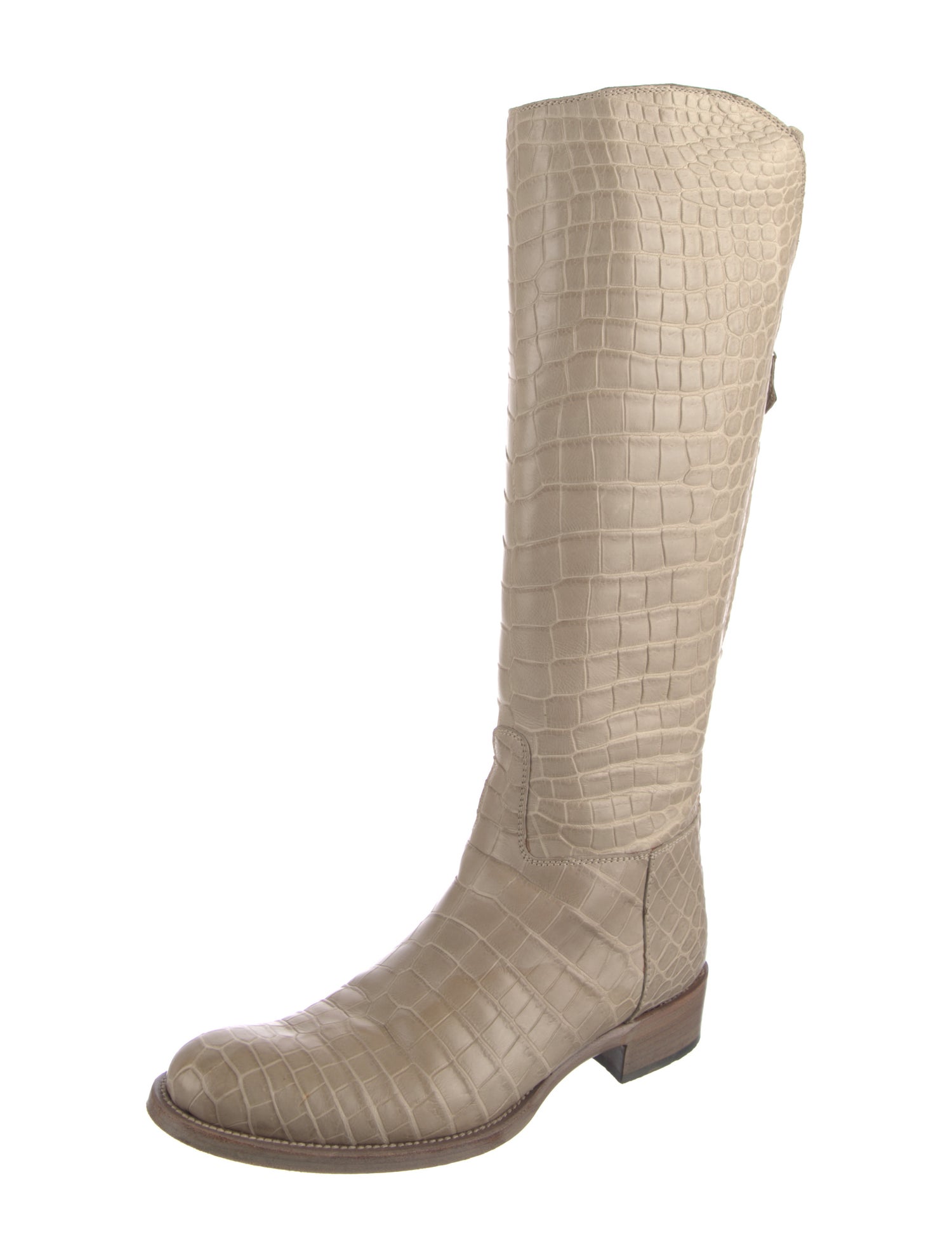 Loro Piana Crocodile Riding Boots