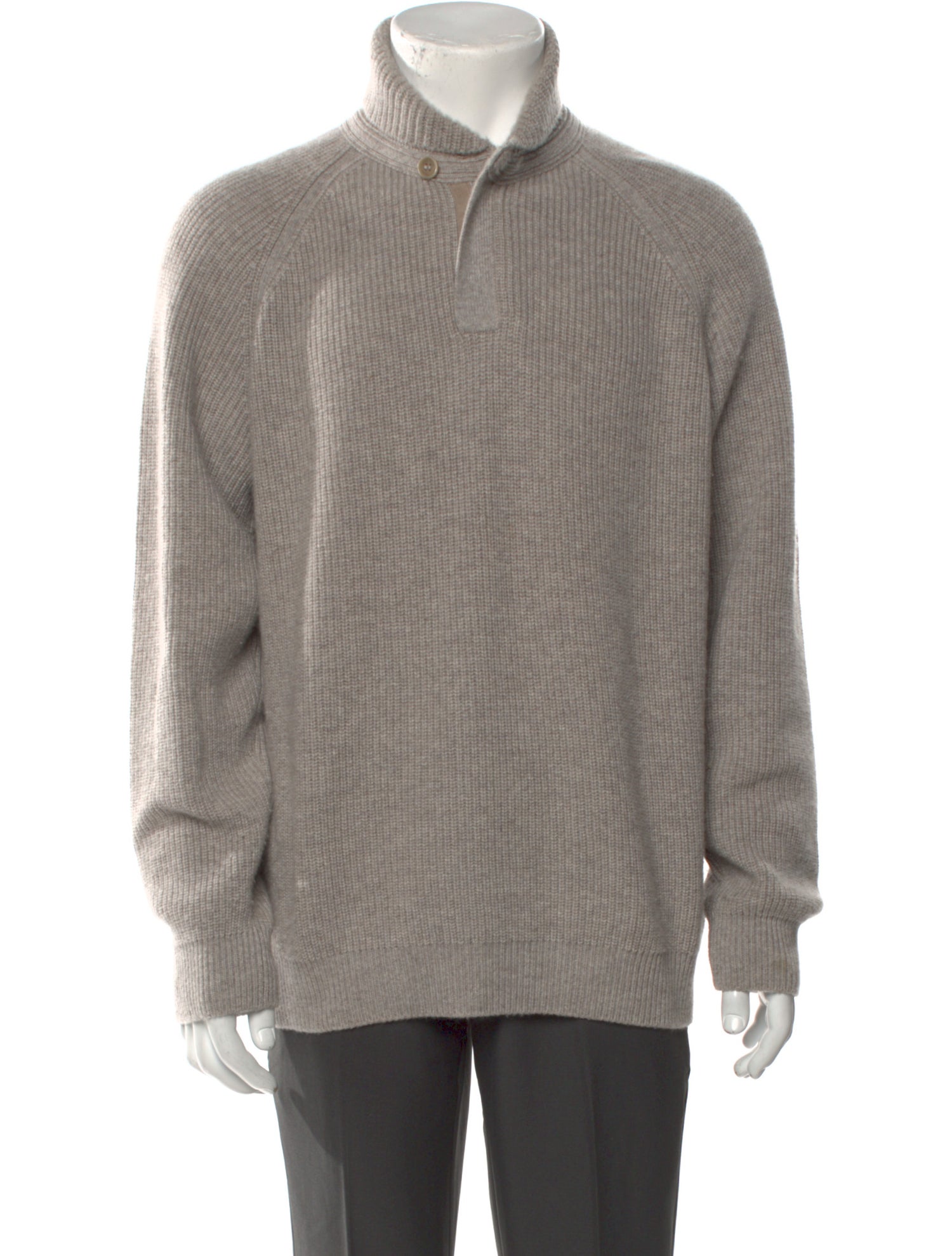 Loro Piana Cashmere Turtleneck Polo Sweater