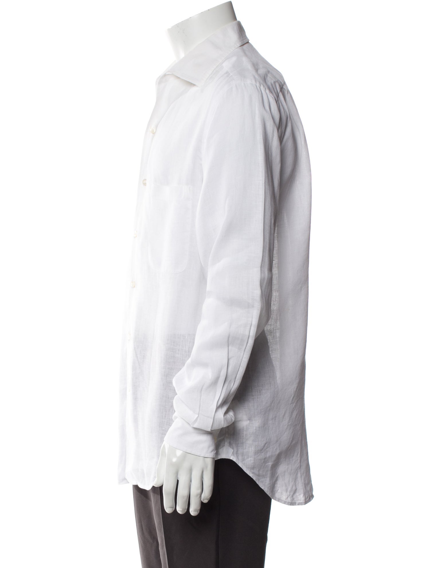 Loro Piana Linen Long Sleeve Dress Shirt