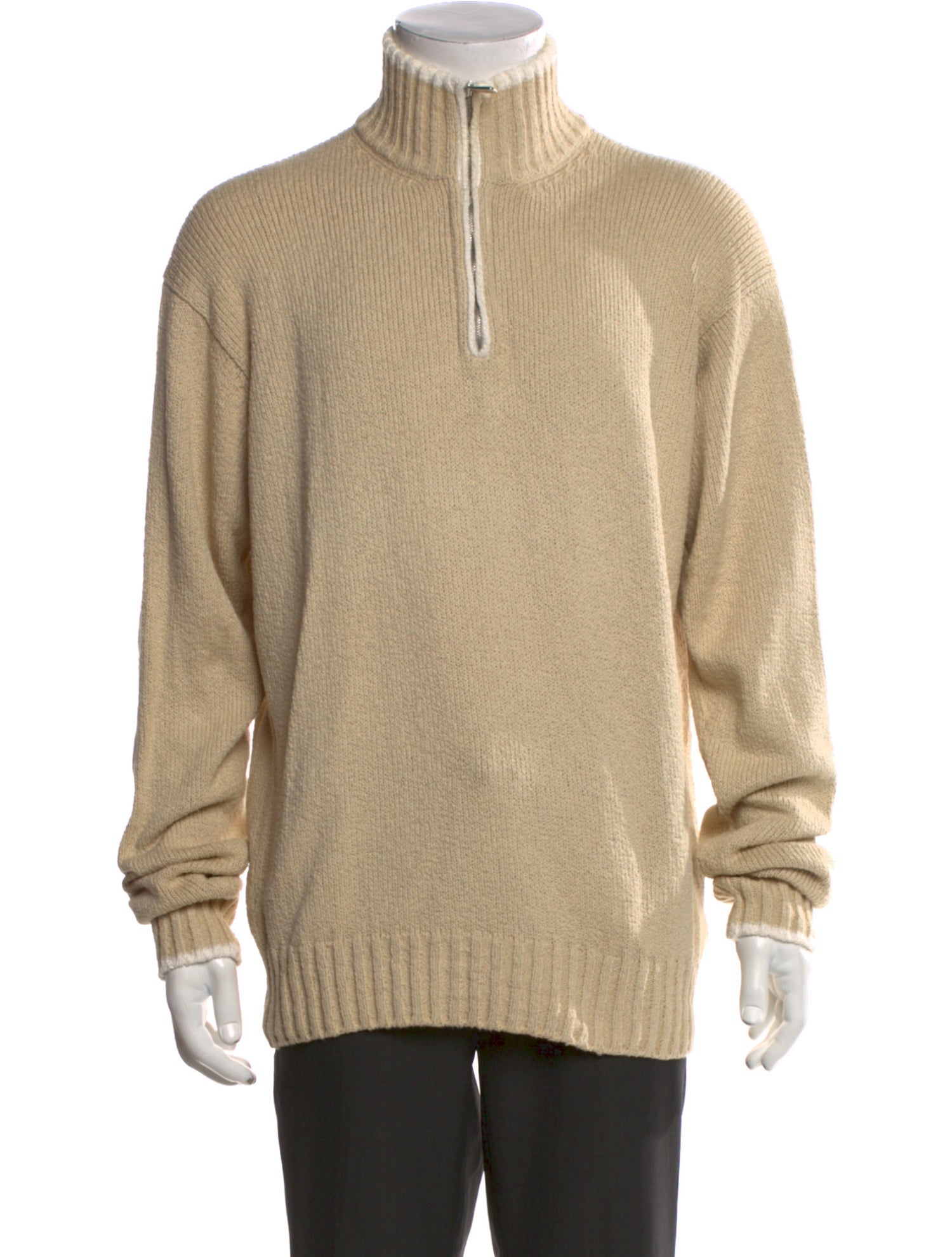 Loro Piana Mock Neck Long Sleeve Pullover