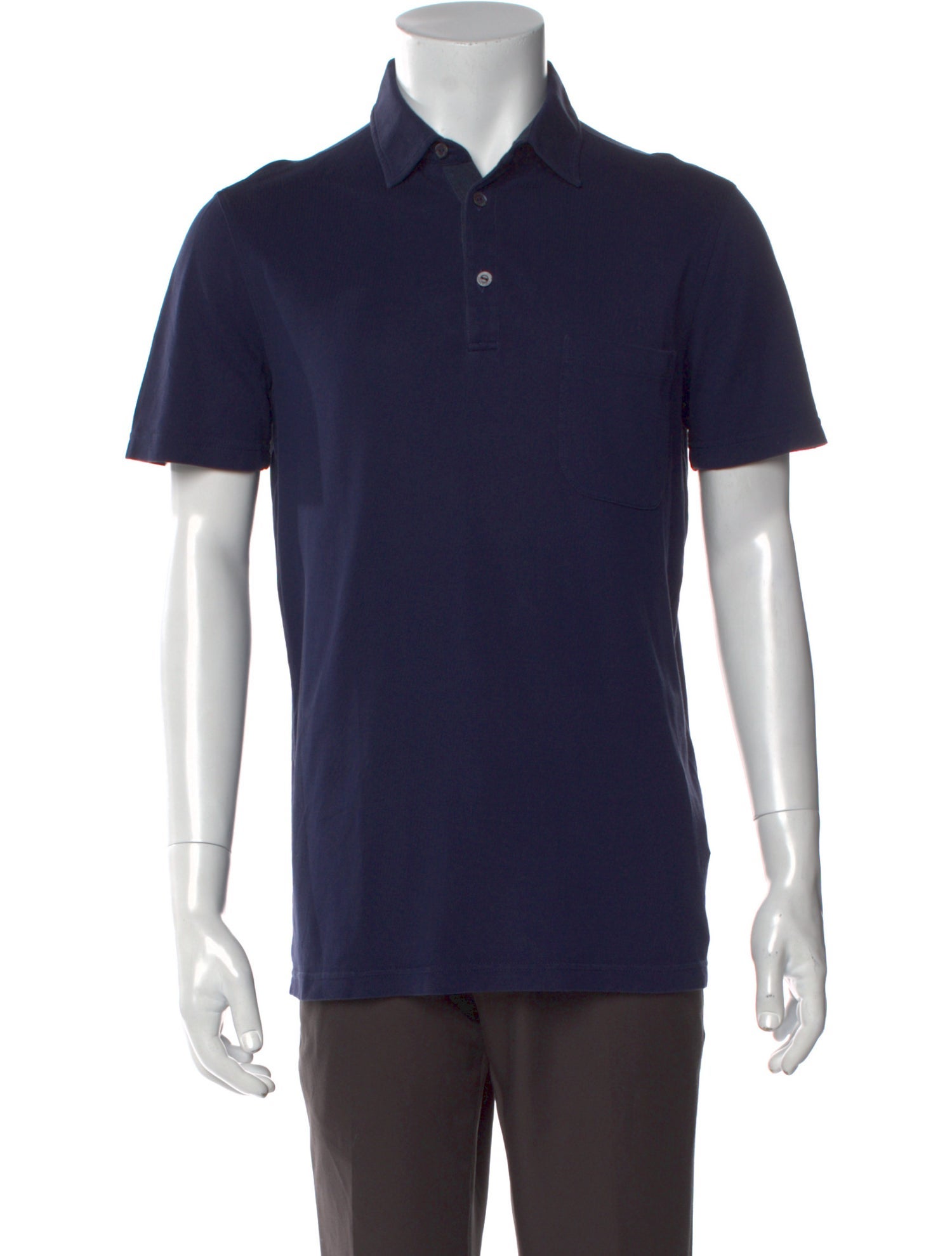 Loro Piana Collar Short Sleeve Polo Shirt