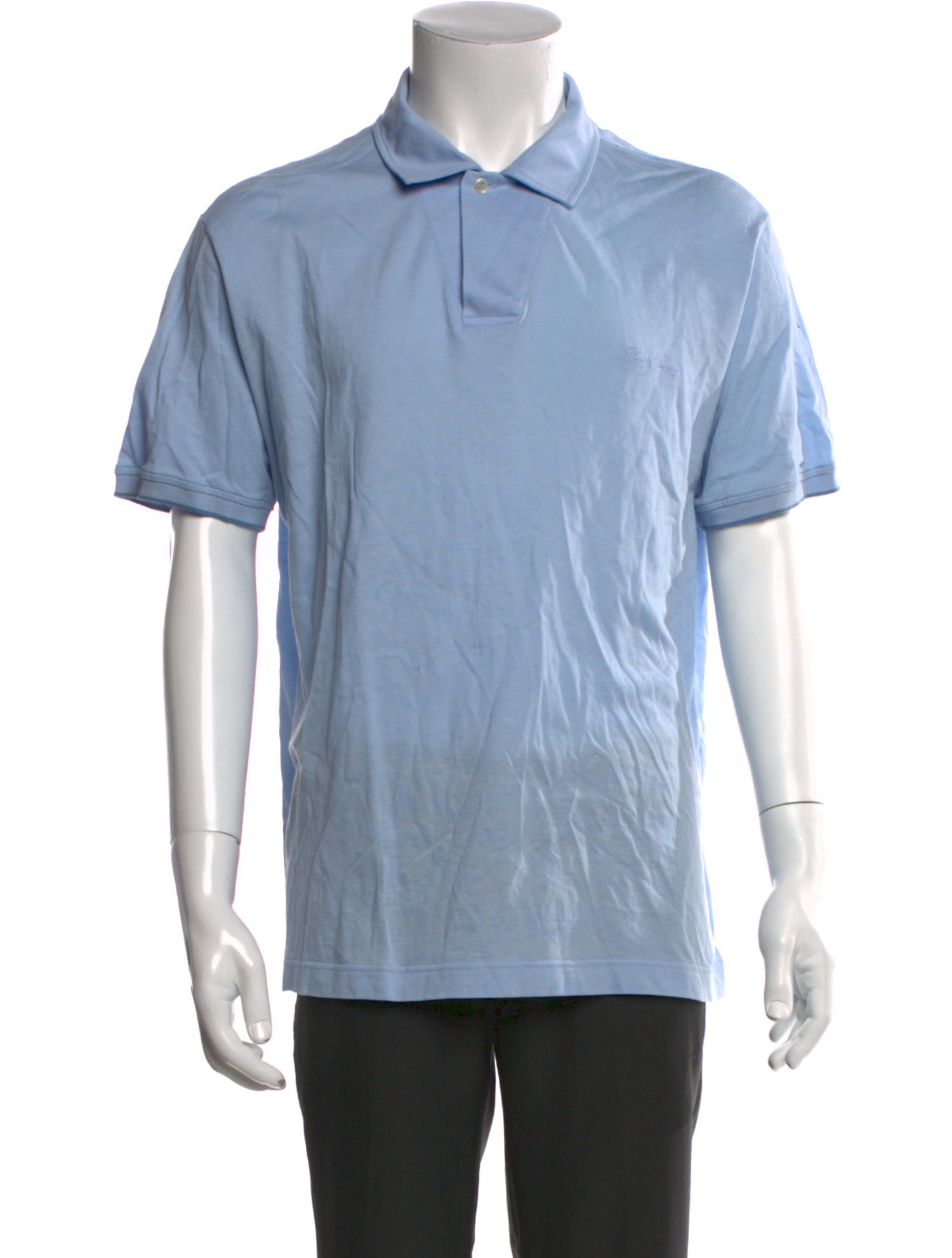 Loro Piana Signature Logo Collar Polo Shirt