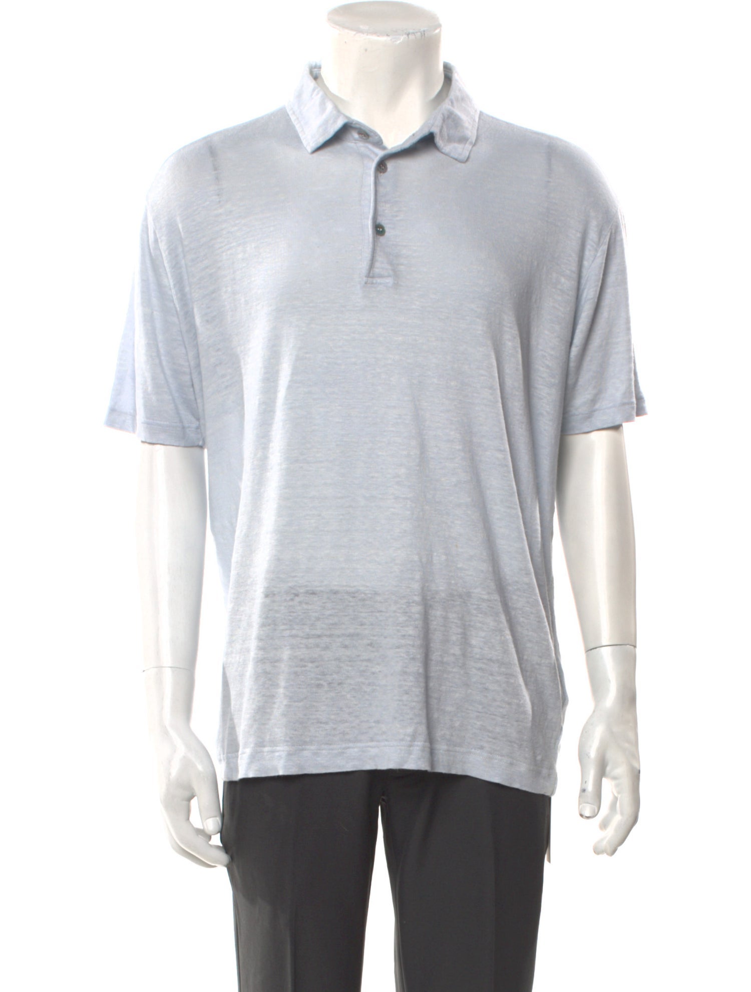 Loro Piana Linen Collar Polo Shirt