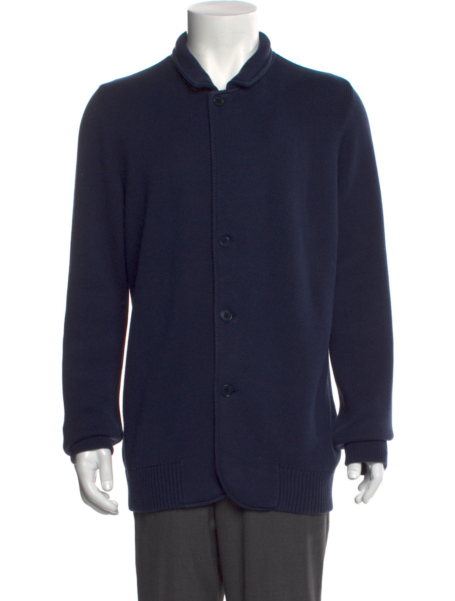 Loro Piana Mock Neck Long Sleeve Cardigan