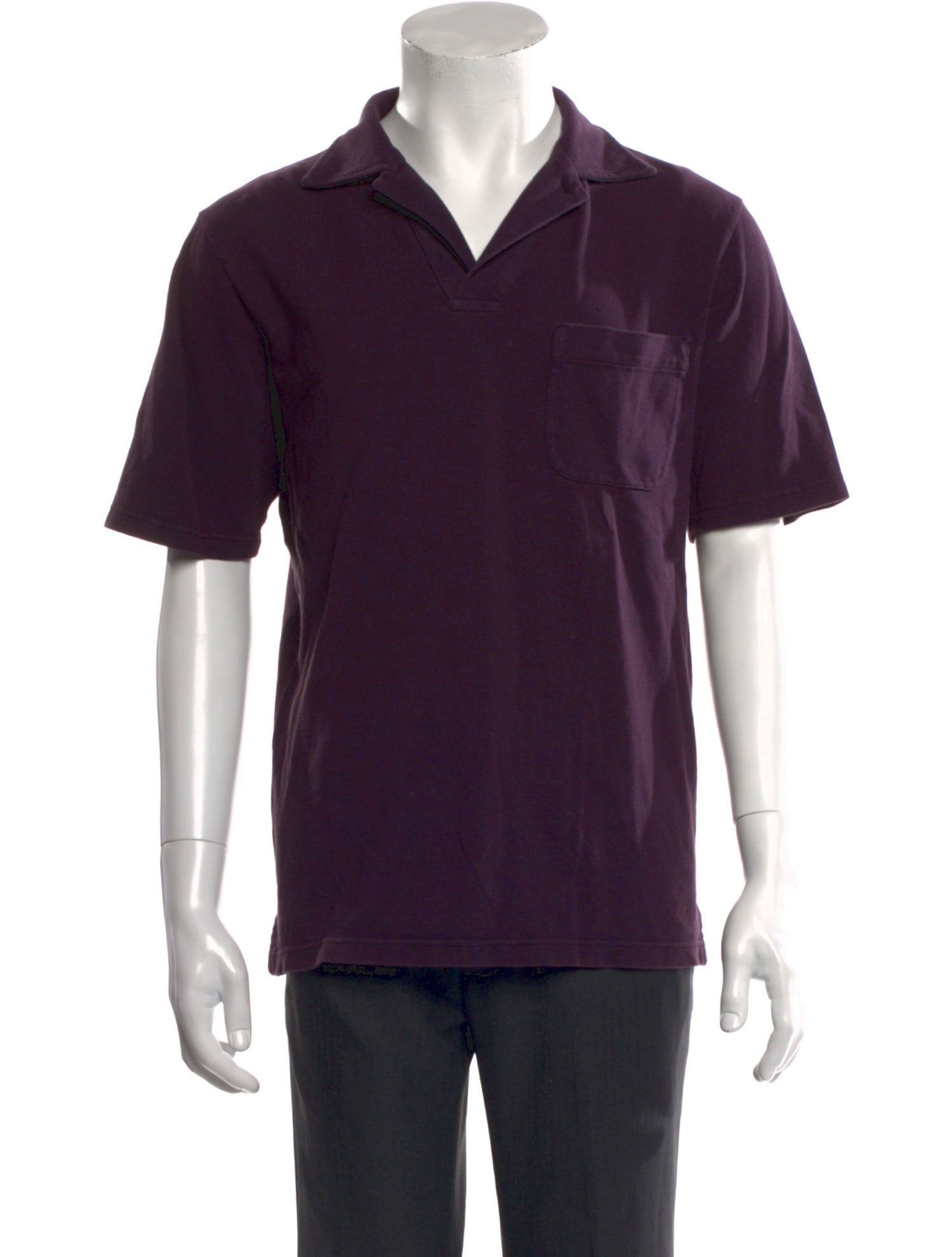 Loro Piana V-Neck Short Sleeve Polo Shirt