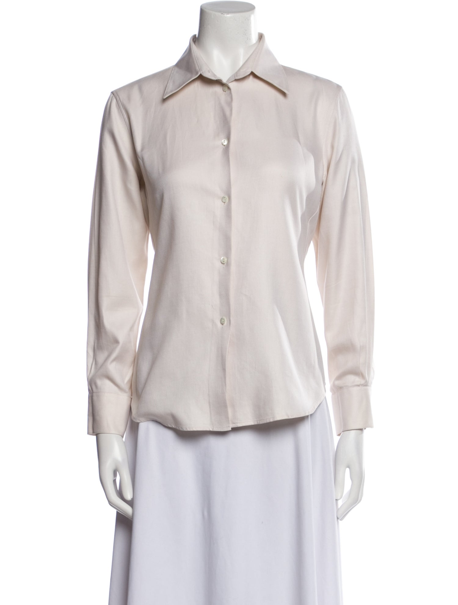 Loro Piana Long Sleeve Button-Up Top