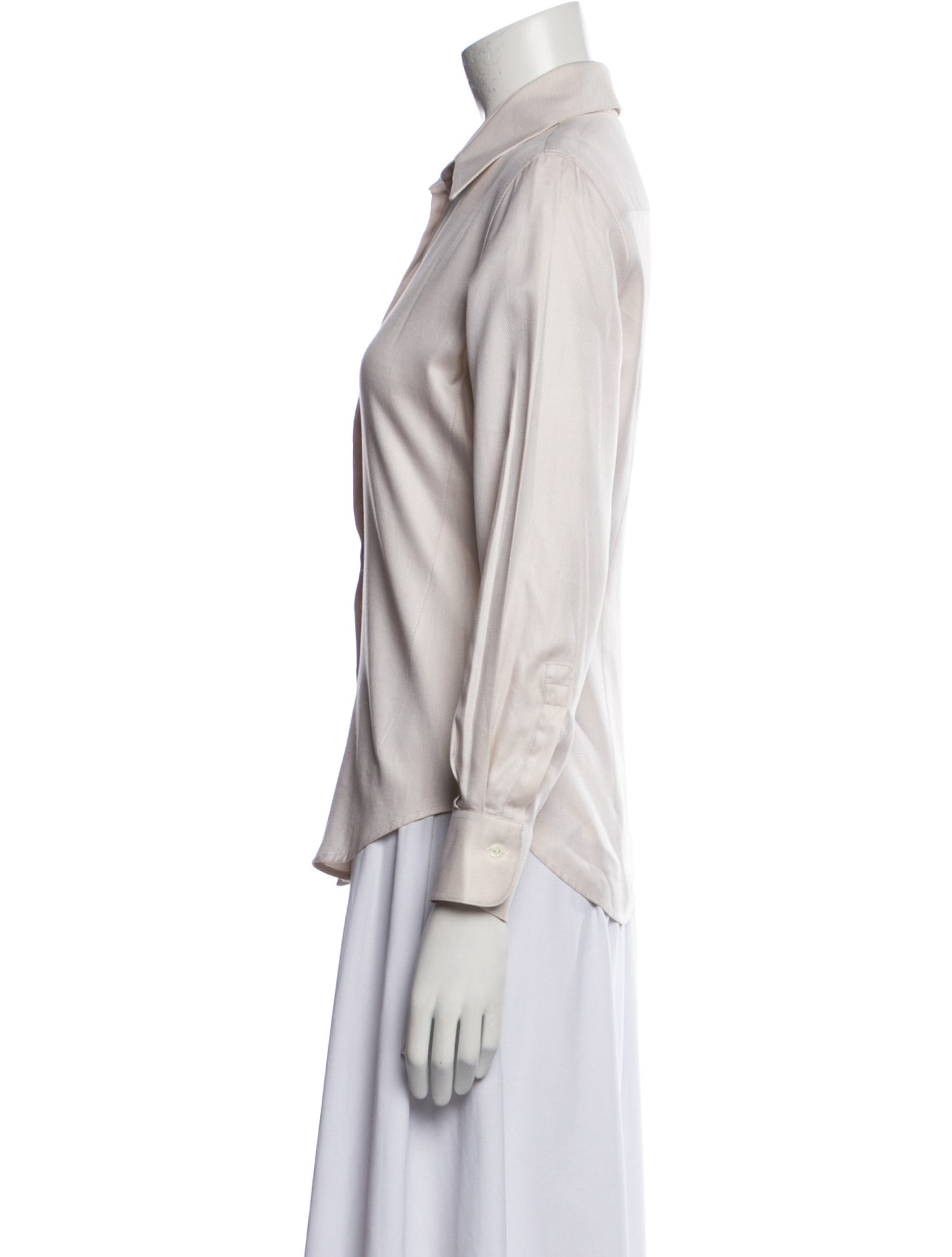 Loro Piana Long Sleeve Button-Up Top