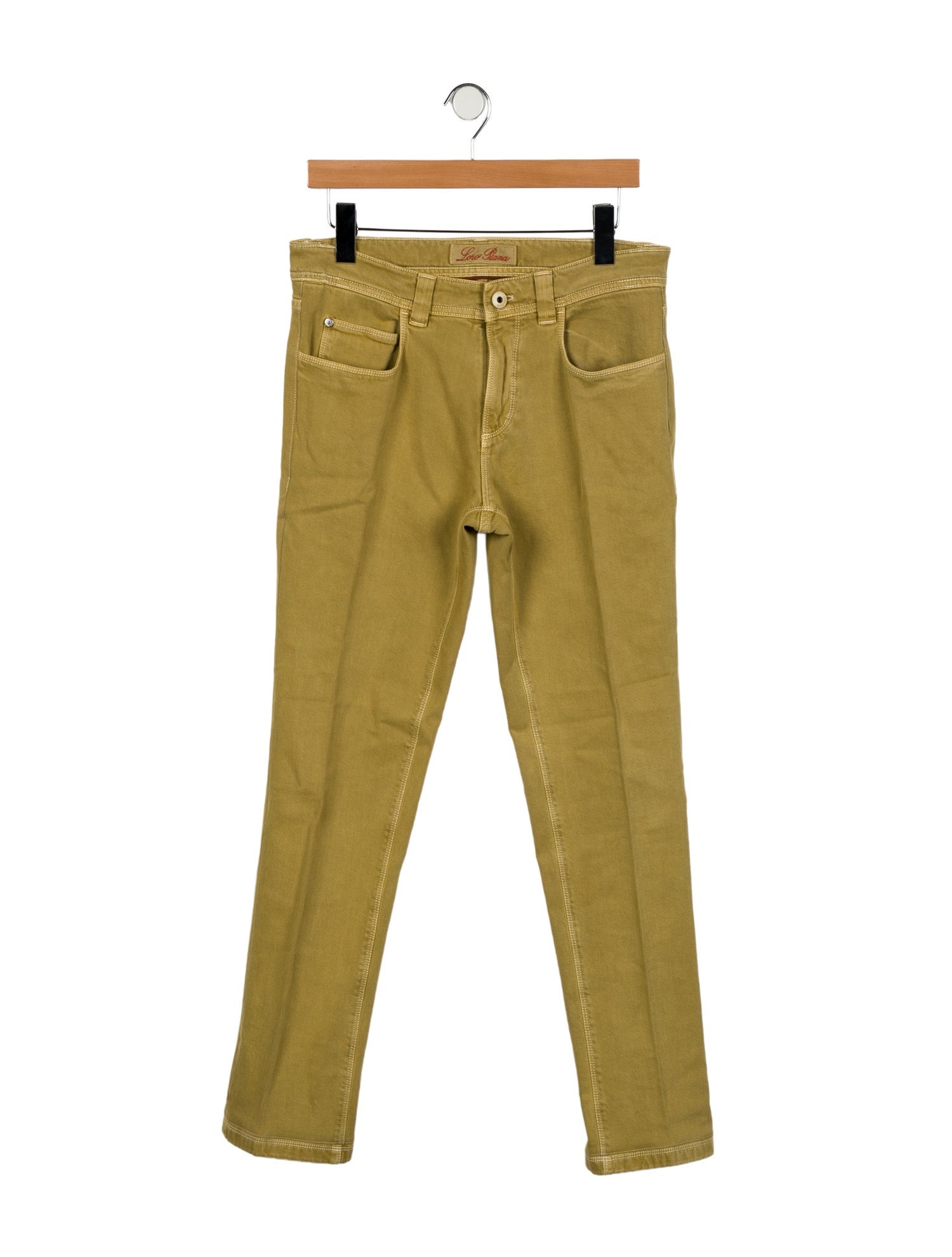 Loro Piana Mid-Rise Straight Leg Jeans