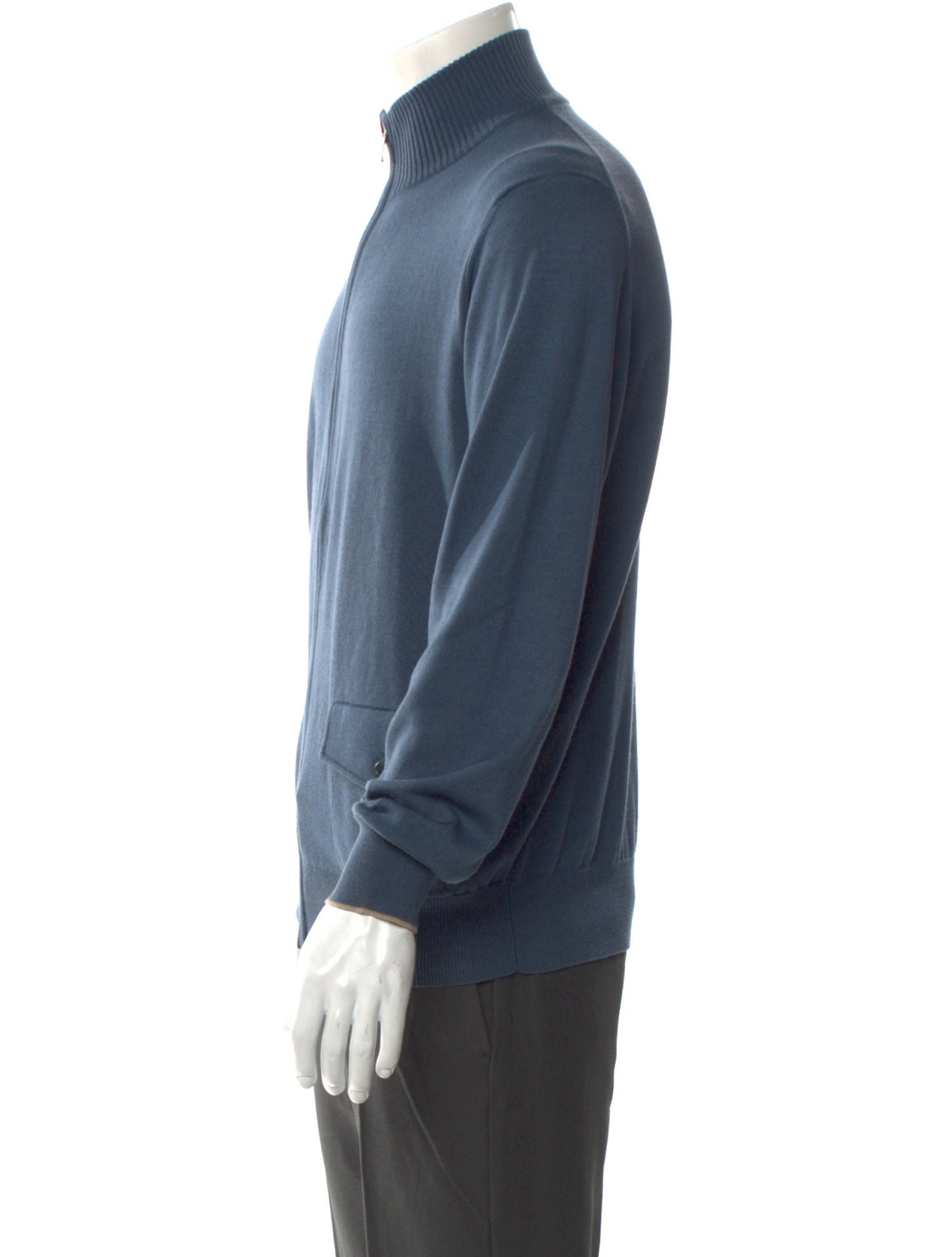 Loro Piana Turtleneck Long Sleeve Cardigan