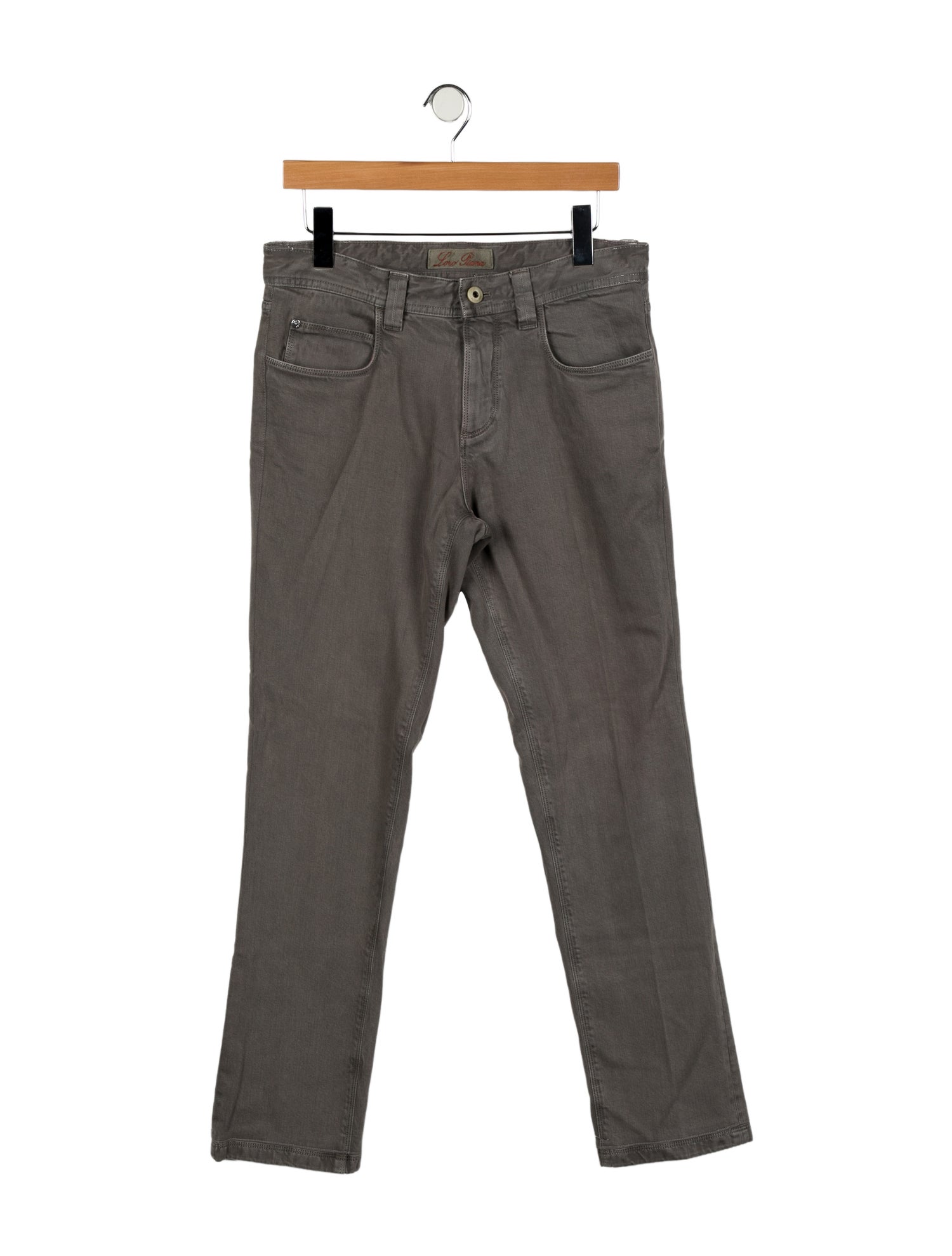 Loro Piana Mid-Rise Straight Leg Jeans