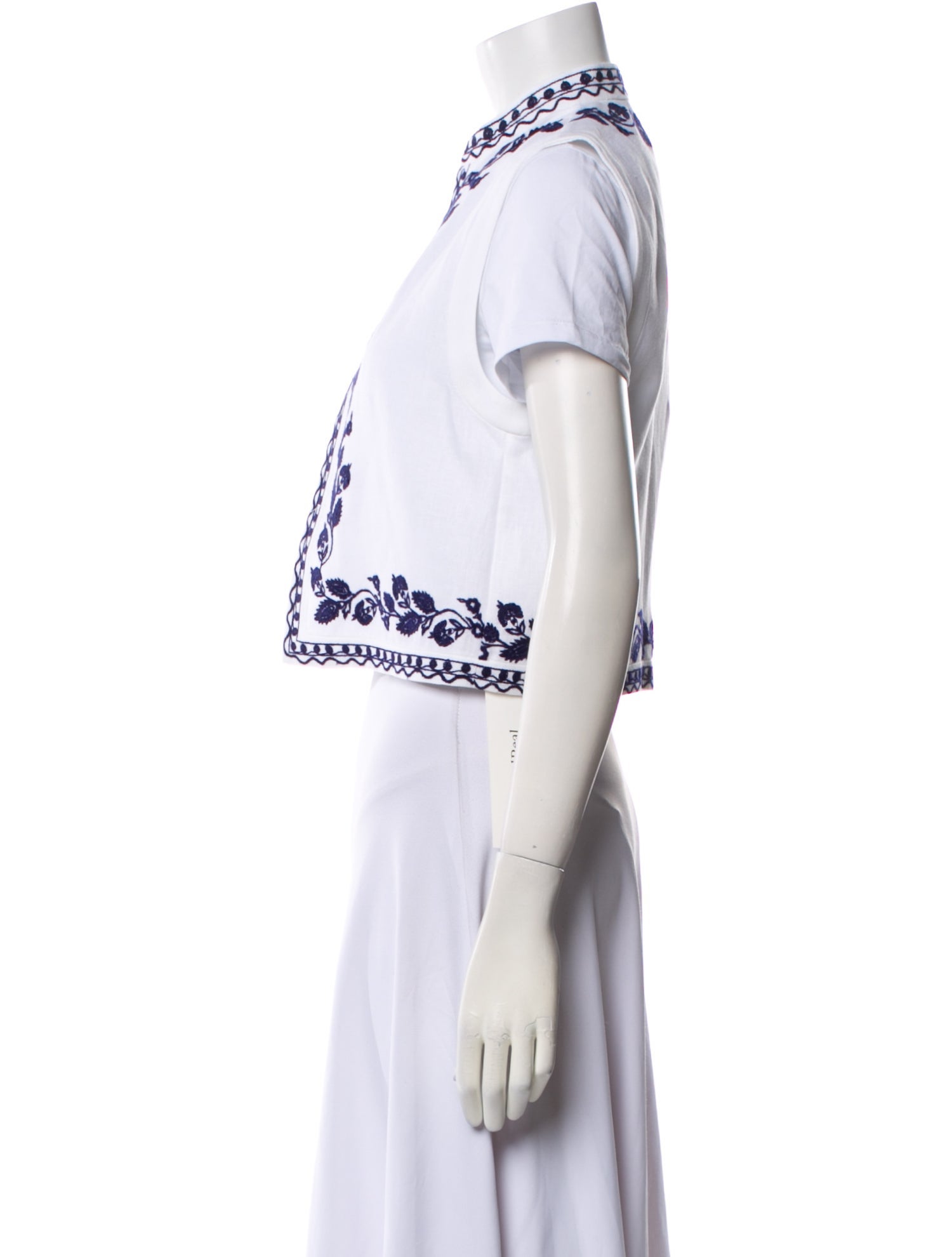 Loro Piana Antigua Linen Crop Top