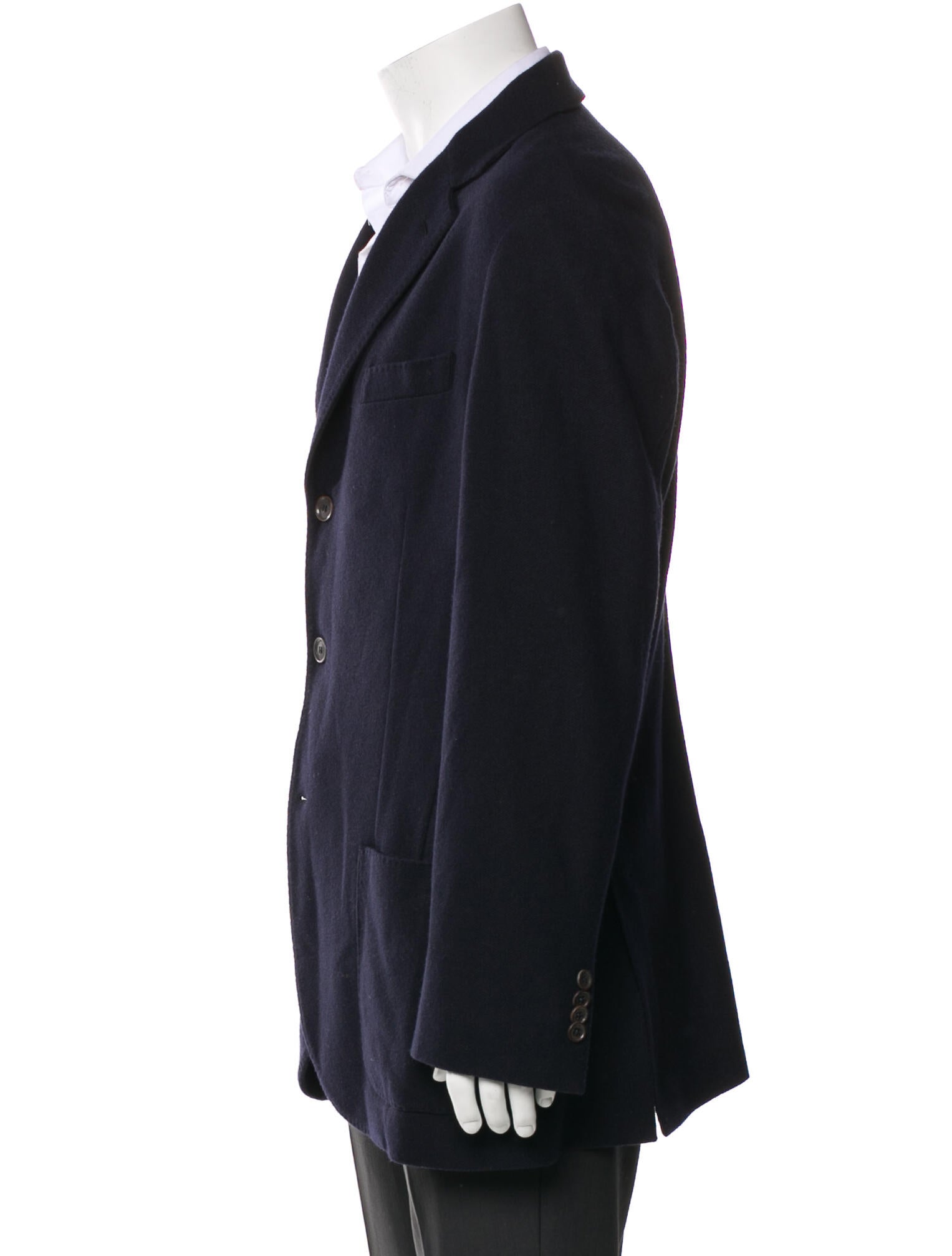 Loro Piana Silk Leather Trim Embellishment Sport Coat