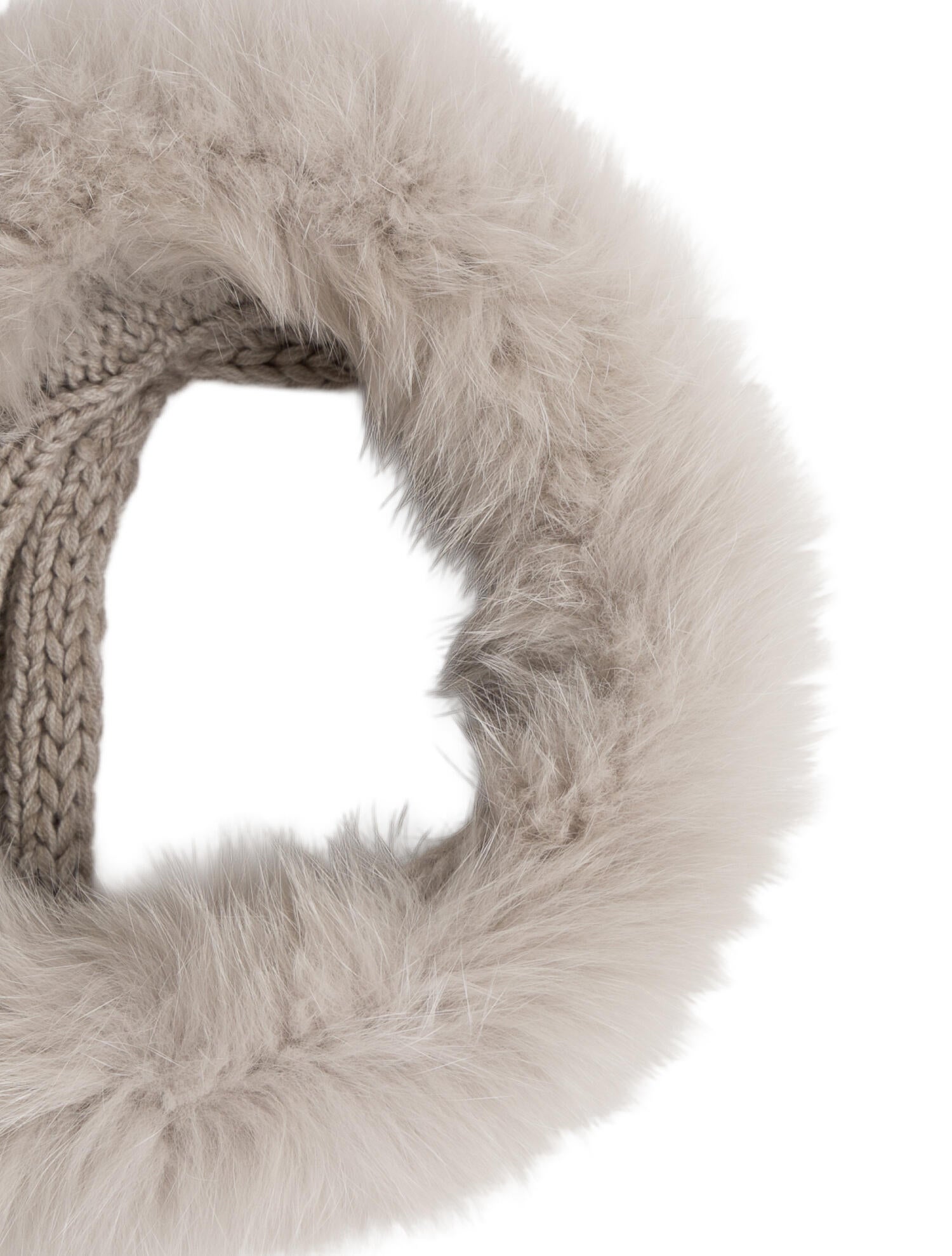 Loro Piana Fox-Trimmed Baby Cashmere Infinity Scarf